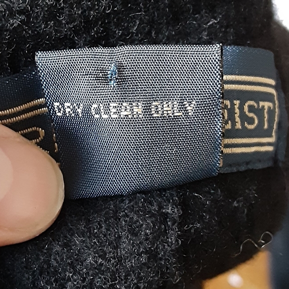 Herman Geist black 100% wool peacoat size small - Picture 7 of 7